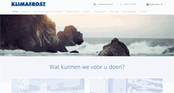 Desktop Screenshot of klimafrost.be