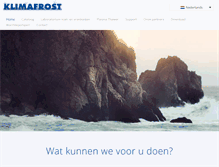 Tablet Screenshot of klimafrost.be